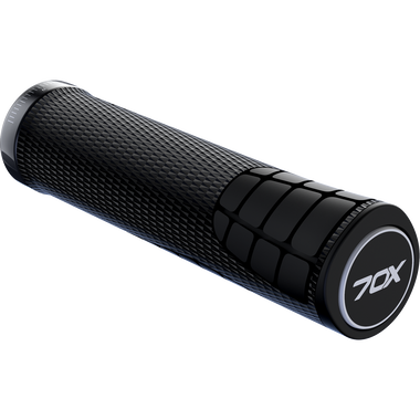 Poignée de guidon VTT SQlab 7OX enduro en noir avec texture multi-compound et serrage lock-on