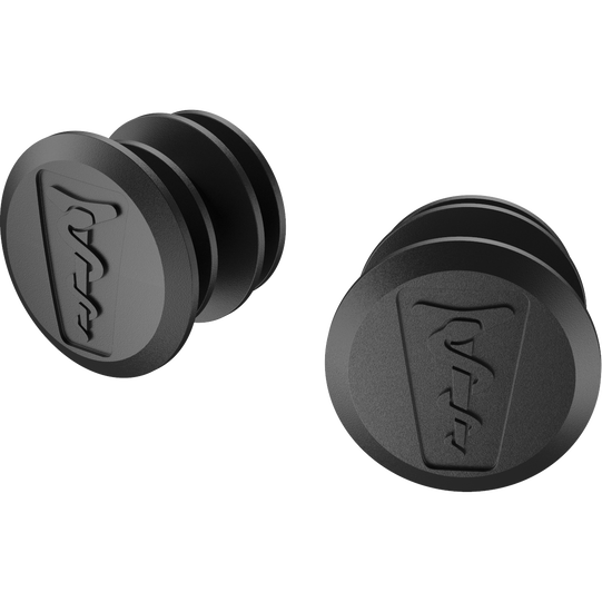 SQlab 712 handlebar tape end plugs in black, pair, for road bike handlebar tape