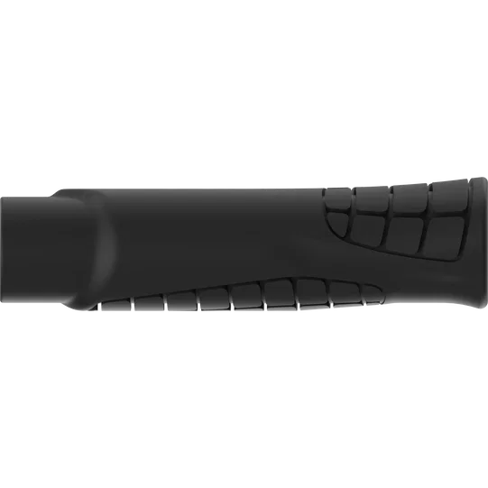 SQlab 711 R MTB handlebar grip in black, back view showing ribbed grip zones