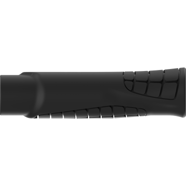 SQlab 711 R MTB handlebar grip in black, back view showing ribbed grip zones