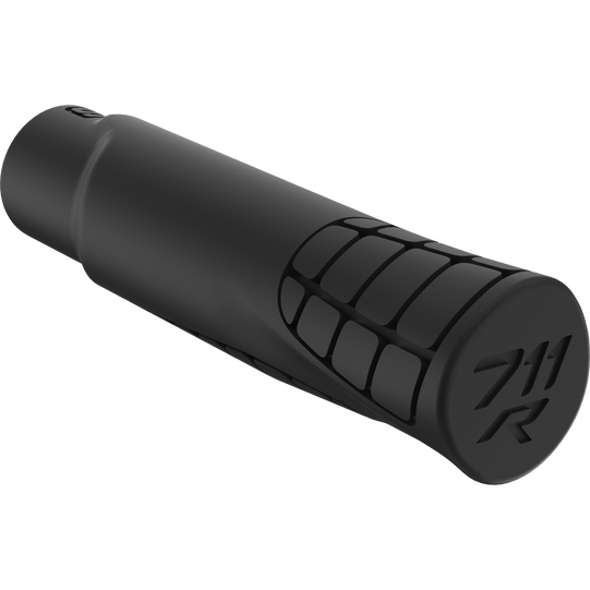 SQlab 711 R MTB handlebar grip in black with segmented silicone rubber surface
