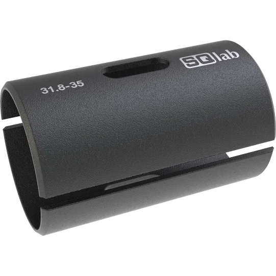 SQlab handlebar shim alloy adapter sleeve 31.8–35mm in dark grey