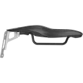 Adaptateur porte-bidon intégré SQlab 613 R ERGOWAVE en noir et argent, vue de côté