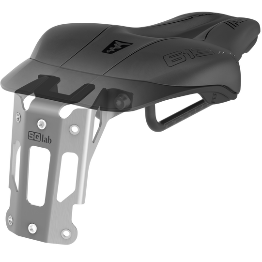 SQlab 613 R ERGOWAVE integrierter Flaschenhalter-Adapter in schwarz und silber
