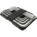 SQlab Nine Key Card multitool 9-piece hex key set in black and silver