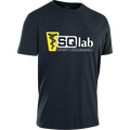 T-shirt manches courtes SQlab #mehrbums logo homme en bleu marine