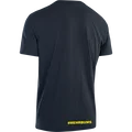 SQlab #mehrbums men's T-shirt in dark navy with yellow back print