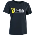 SQlab #mehrbums logo T-shirt women in dark navy with SQlab Sports Ergonomics print
