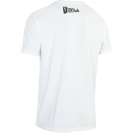 SQlab Taubenudel Logo T-Shirt Herren kurzarm in weiß, Rückenansicht