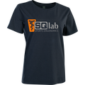 T-shirt SQlab Performance femme manches courtes en bleu marine avec logo SQlab Sports Ergonomics
