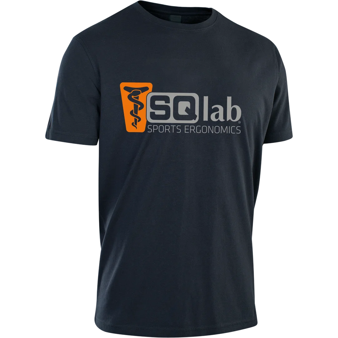 SQlab Tee Performance T-Shirt Herren in dunkelblau mit SQlab Sports Ergonomics Logo