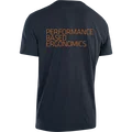 SQlab Tee Performance Based Ergo SS Herren-T-Shirt in dunkelblau mit orangenem Rückenprint