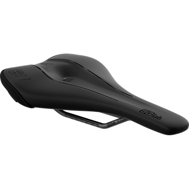 SQlab 611 ERGOWAVE® active 2.1 MTB-Sattel in schwarz, Dreiviertelansicht