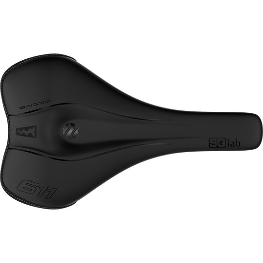 SQlab 611 ERGOWAVE active MTB-Sattel in schwarz mit Active-Pivot-Technologie