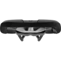 SQlab 611 ERGOWAVE active 2.1 MTB saddle in black, front view showing active pivot mechanism