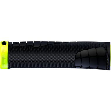 SQlab 7OX MTB enduro handlebar grip in black and neon yellow