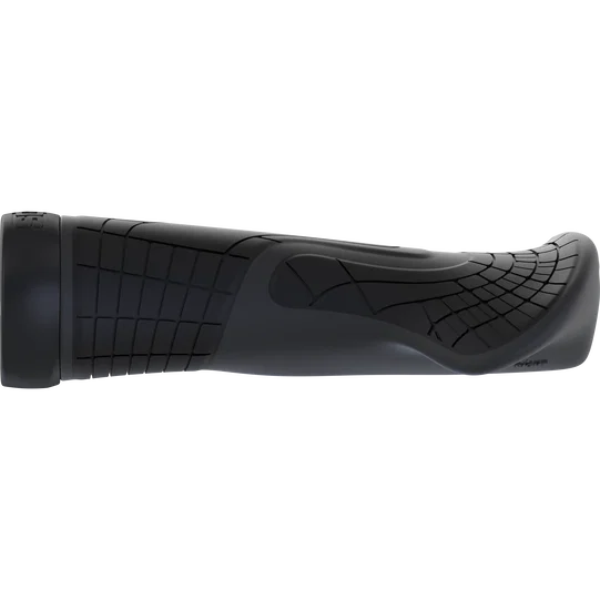 SQlab 710 ergonomic MTB grip in black, side view