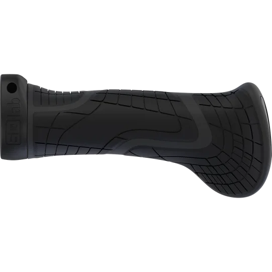 SQlab 710 ergonomic MTB handlebar grip in black, side view