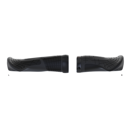 SQlab 710 Short Ergonomie-Lenkergriffe Paar (links + rechts kurz) in schwarz für Drehgriffschaltung
