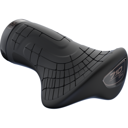 SQlab 710 Short ergonomischer Fahrradgriff für Drehgriffschaltung in schwarz