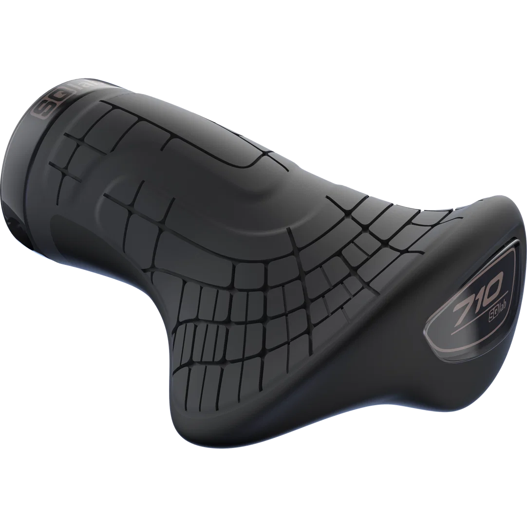 SQlab 710 Short ergonomic bike grip for twist shifters in black