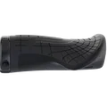 SQlab 710 Short ergonomic bicycle grip for twist shifts in black, side view