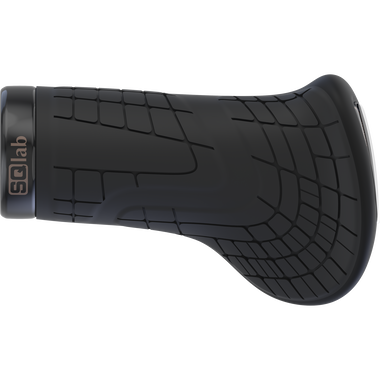 SQlab 710 Short ergonomischer Lock-On Fahrradgriff für Drehgriffschaltung in schwarz