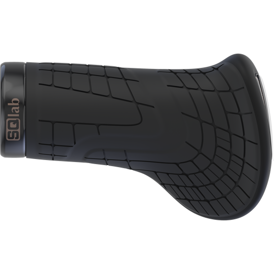 SQlab 710 Short ergonomischer Lock-On Fahrradgriff für Drehgriffschaltung in schwarz