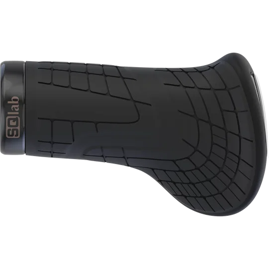 SQlab 710 Short ergonomic lock-on bike grip for twist shifters in black