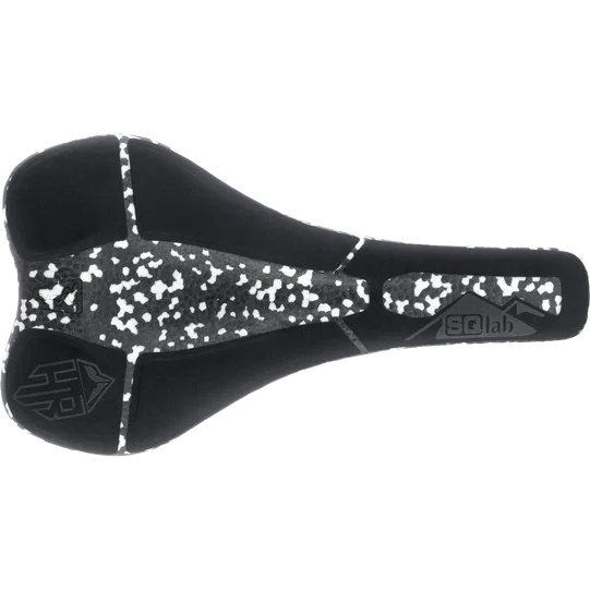 SQlab 6OX Infinergy ERGOWAVE active 2.1 Hans Rey MTB saddle in black and white