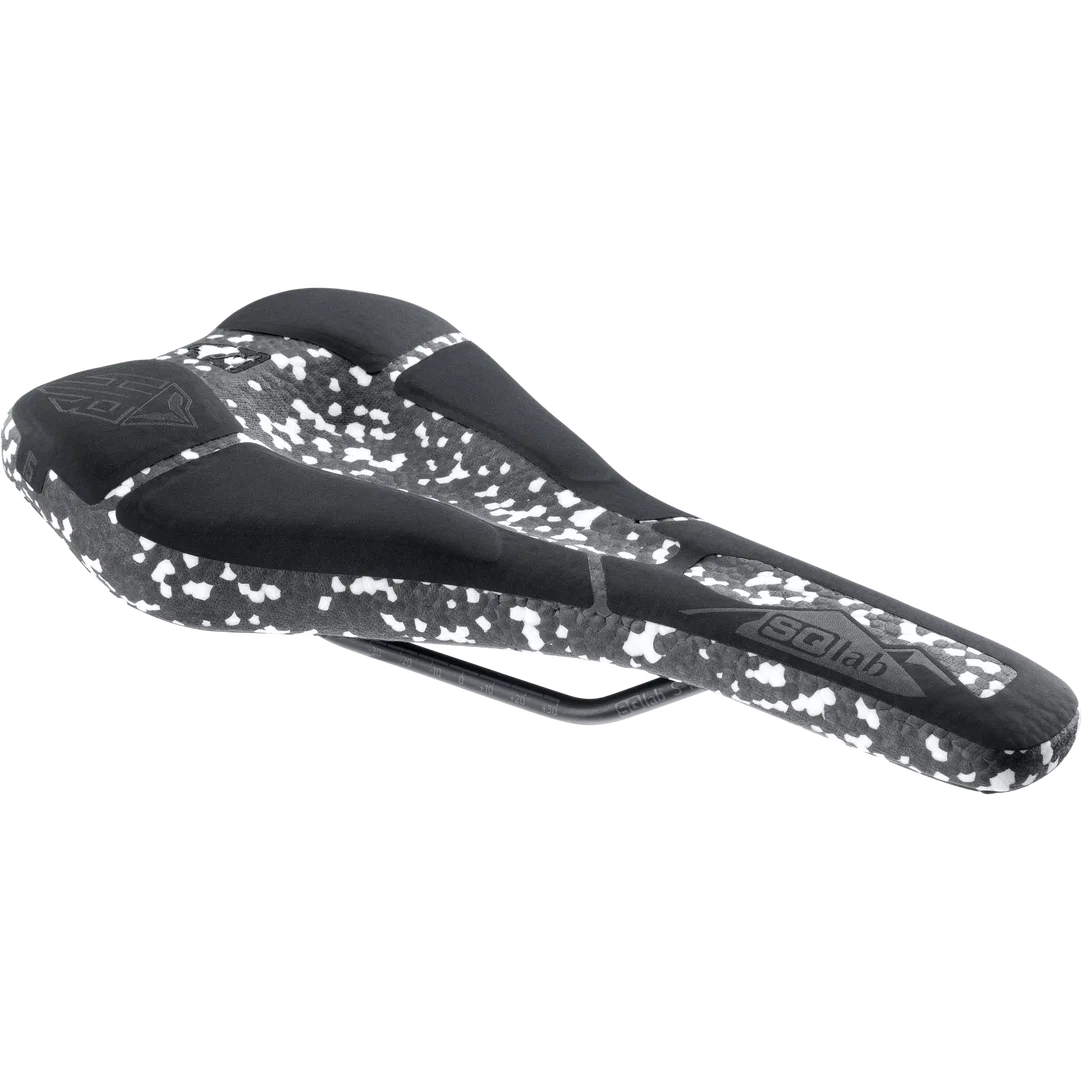 SQlab 6OX Infinergy ERGOWAVE active 2.1 Hans Rey MTB saddle in black and white