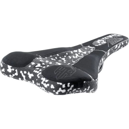 SQlab 6OX Infinergy Ergowave active MTB saddle in black and white, Hans Rey edition