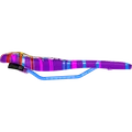 SQlab 6OX ERGOWAVE active 2.1 ltd. Metzger MTB saddle in purple, magenta and cyan — limited edition