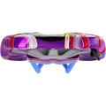 SQlab 6OX ERGOWAVE active 2.1 ltd. Metzger MTB saddle in purple with multicolor graphic design