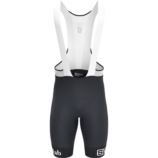 SQlab ONE12 cuissard à bretelles unisex en noir avec bretelles blanches pour cyclisme
