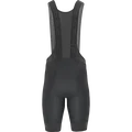 SQlab ONE12 Bib-Shorts in schwarz für Radsport, Rückansicht mit Sitzpolster und Mesh-Trägern