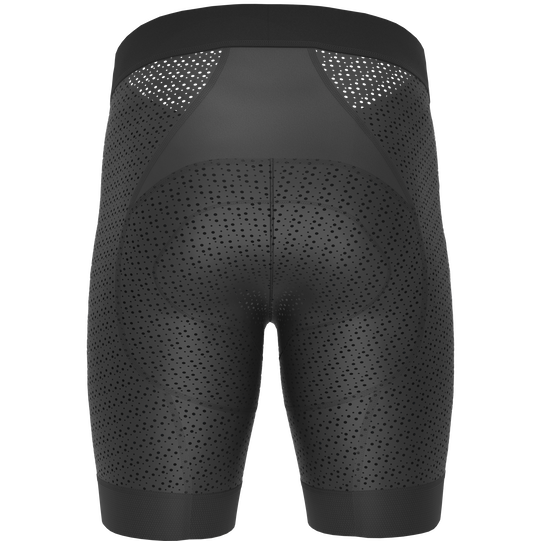 SQlab ONE10 cycling liner shorts unisex in black with SQ-Pad 10 chamois, back view