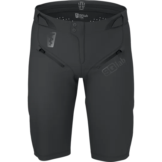 SQlab ONE OX MTB-Shorts in schwarz für Mountainbiking, Vorderansicht