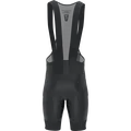 SQlab ONE11 bib shorts in black for mountain biking – rear view with chamois pad and hip protectors