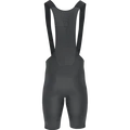 SQlab ONE12 R bib shorts in charcoal black for road cycling, rear view with mesh bib panel