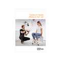 SQlab Measure Me sit bone measurement set in white with instruction booklet and measuring board
