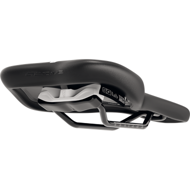 SQlab 610 M-D active saddle in black with active pivot technology, side view