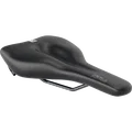SQlab 610 M-D active saddle in matte black with central relief channel