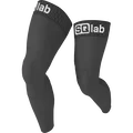 SQlab cycling leg warmers in black with silicone grip cuff, pair