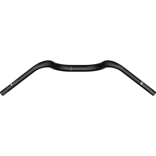 SQlab 321 3.0 city bike handlebar 31.8mm in matte black with backsweep and downsweep