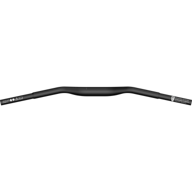 SQlab 3½ Fahrradlenker Kinder in schwarz, Aluminium Riser Bar mit Backsweep, Aufsicht