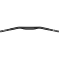 SQlab 3½ kids bike handlebar in black, aluminium riser bar with backsweep, top view