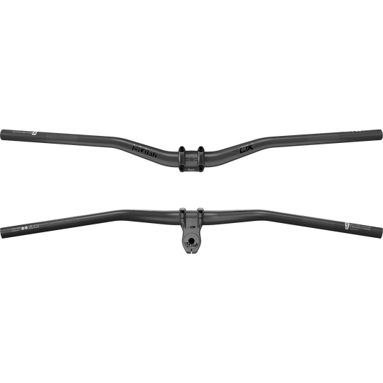 SQlab 3OX Carbon 9° MTB downhill handlebar high rise 55mm in dark charcoal carbon