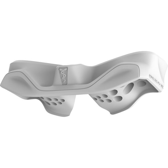 SQlab elastomer kit for Active saddle technology in white soft variant, three-quarter view