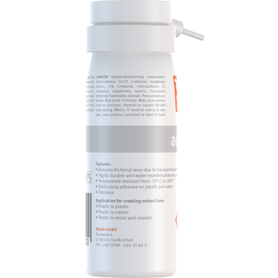 SQlab Active Spray spray d'entretien 50 ml en gris clair et blanc, vue arrière